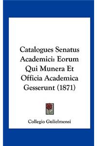 Catalogues Senatus Academici