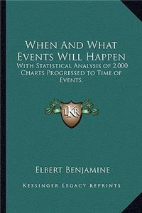 When And What Events Will Happen