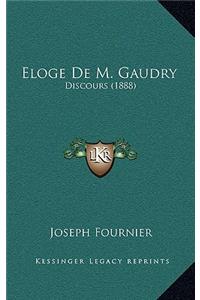 Eloge De M. Gaudry