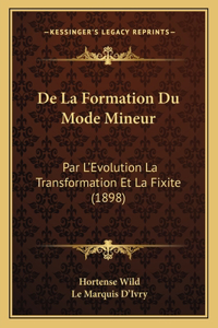 De La Formation Du Mode Mineur