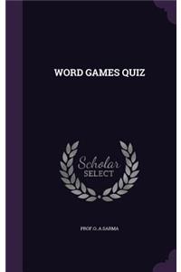 Word Games Quiz