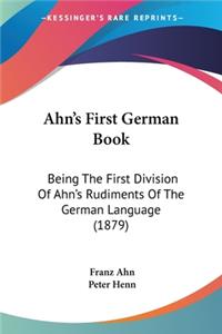 Ahn's First German Book