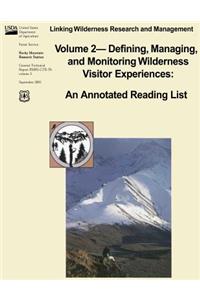 Linking Wilderness Research and Management