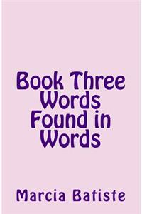 Book Three Words Found in Words