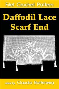 Daffodil Lace Scarf End Filet Crochet Pattern