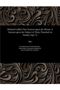 Richard Carlile's First Sermon Upon the Mount