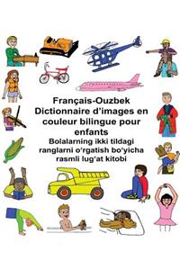 Français-Ouzbek Dictionnaire d'images en couleur bilingue pour enfants