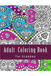 Adult Coloring Book For Grandma
