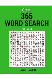 Great! 365 Word Search For Adult