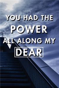 You Had The Power All Along My Dear