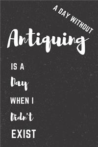 Antiquing Notebook Black Cover