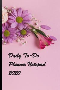 Daily to-do planner Notepad 2020