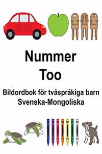 Svenska-Mongoliska Nummer/Тоо Bildordbok för tvåspråkiga barn