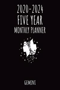 Gemini - 2020-2024 Five year Monthly Planner