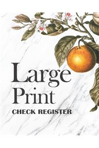 Large Print Check Register