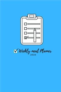 Weekly meal planner 2020