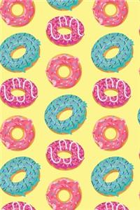 Colorful Donuts: Graph Paper Notebook, 6x9 Inch, 120 pages