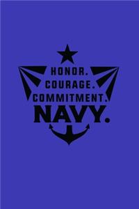 Honor Courage Commitment Navy