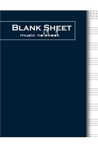 Blank Sheet Music Notebook