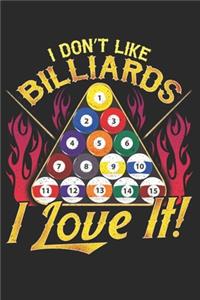 I Dont Like Billiards I Love It