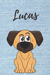 Lucas Hund-Malbuch / Notizbuch / Tagebuch