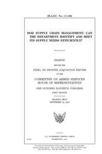 DOD supply chain management