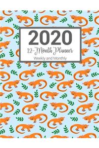 2020 12-Month Planner Weekly and Monthly