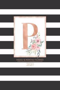 Weekly & Monthly Planner 2020 P