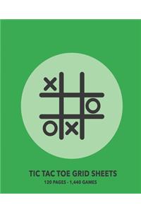 Tic Tac Toe Grid Sheets