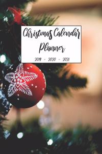 Christmas Calendar Planner 2019 2020 2021