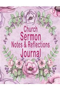 Church Sermon Notes & Reflections Journal