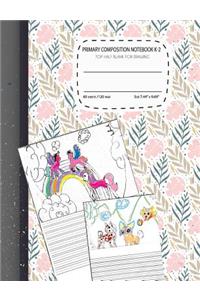 primary composition notebook k-2 Top Half Blank For Drawing