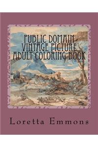 Public Domain Vintage Picture Adult Coloring Book