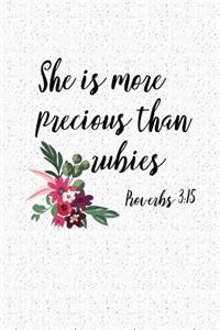 She Is More Precious Than Rubies