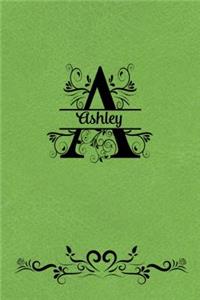 Split Letter Personalized Name Journal - Ashley