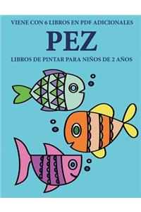 Libros de pintar para niños de 2 años (Pez)