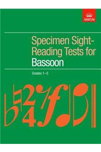 Specimen Sight-Reading Tests for Bassoon, Grades 1-5