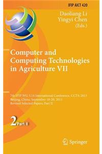 Computer and Computing Technologies in Agriculture VII