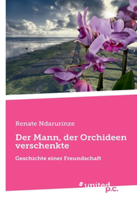 Mann, der Orchideen verschenkte