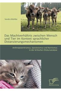 Das Machtverhältnis zwischen Mensch und Tier im Kontext sprachlicher Distanzierungsmechanismen