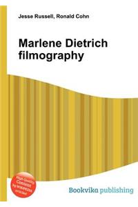 Marlene Dietrich Filmography