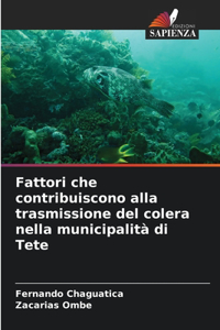 Fattori che contribuiscono alla trasmissione del colera nella municipalità di Tete