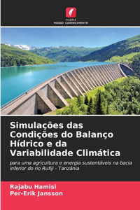 Simulações das Condições do Balanço Hídrico e da Variabilidade Climática