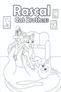 Rascal Cat Brothers Coloring Book