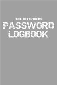 The Interwebs Password Logbook