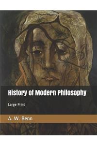 History of Modern Philosophy