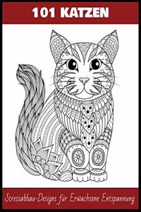 100 Katzen Stressabbau-Designs für Erwachsene Entspannung