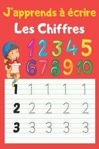 J'apprends à écrire Les Chiffres