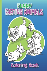 Funny Farting Animals Coloring Book