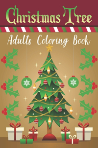 Christmas Tree Adults Coloring Book